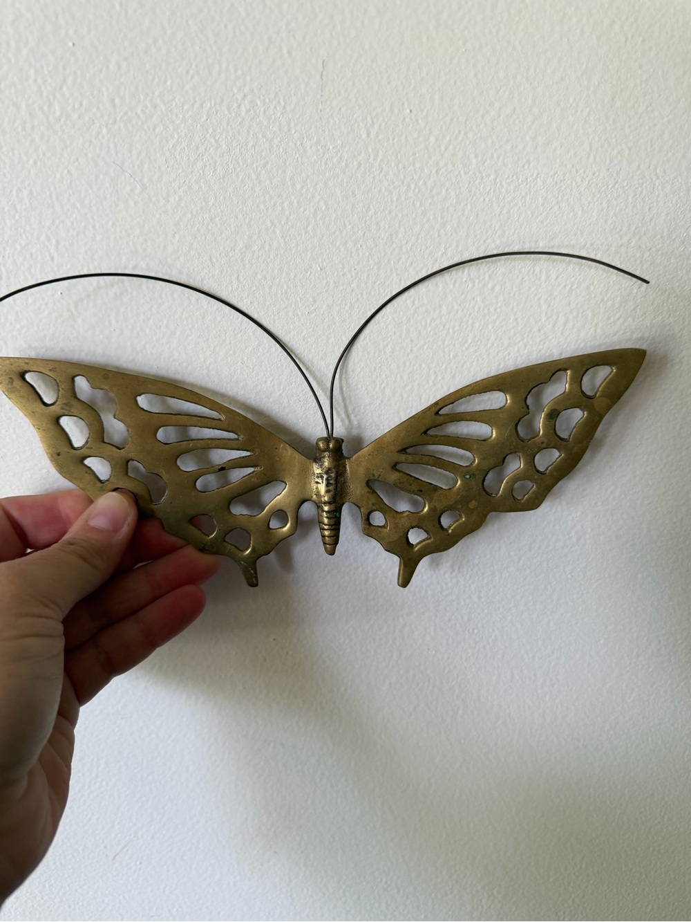 Brass Butterfly Wall Decor - Gold Accent Home Wall Art